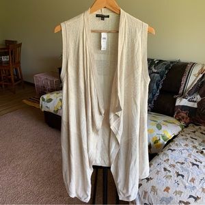 Banana Republic Open Front Long Duster Cardigan Sweater Vest NWT Women’s M/L